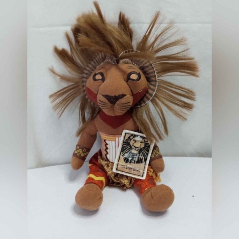 Walt Disney Lion King Simba (Broadway Musical) Stuffed Toy Plush Animal 10"
